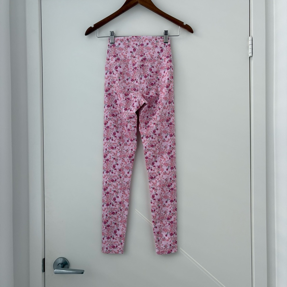 NWOT LoveShackFancy X Beach Riot Ayla Legging Ditsy Peach XS - Picture 8 of 16